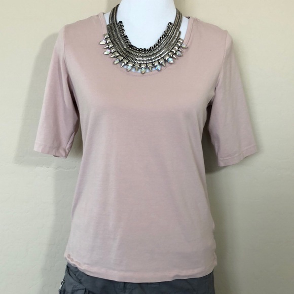 H&M Tops - H&M UK 🇬🇧 Pima cotton tee pink• L